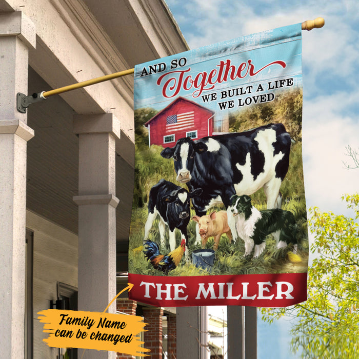 Personalized Farm Animal Flag JL221 27O57 1