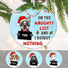 Personalized Naughty Dog Christmas  Ornament SB281 81O58 1