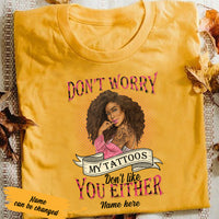 Personalized BWA Tattoos Don't Worry T Shirt AG283 26O36 thumb 1