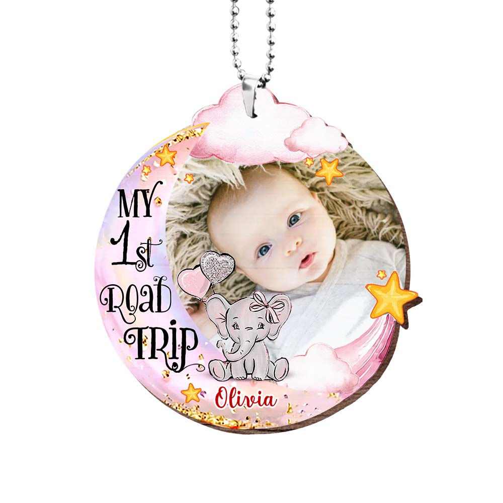 Personalized Gift For Baby My First Road Trip Custom Photo Ornament 31569 Primary Mockup