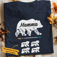 Personalized Grandma Mom Mamma Nonna Bear Italian T Shirt AP85 30O53 thumb 1