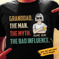 Personalized Dad Grandpa The Man T Shirt MR224 30O57 thumb 1