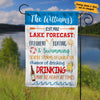 Personalized Lake Forecast Gardening Flag AG131 87O34 1