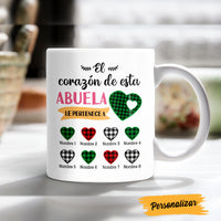 Personalized Mom Grandma Heart Spanish Mamá Abuela Corazón Mug AP1312 95O47 thumb 1