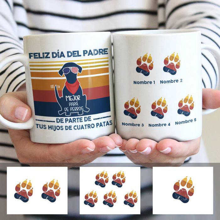 Personalized Dog Dad Grandpa Spanish Papá Abuelo Perro Mug MY53 95O58 1