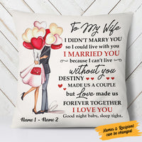 Personalized Couple Love  Pillow DB71 85O58 (Insert Included) thumb 1