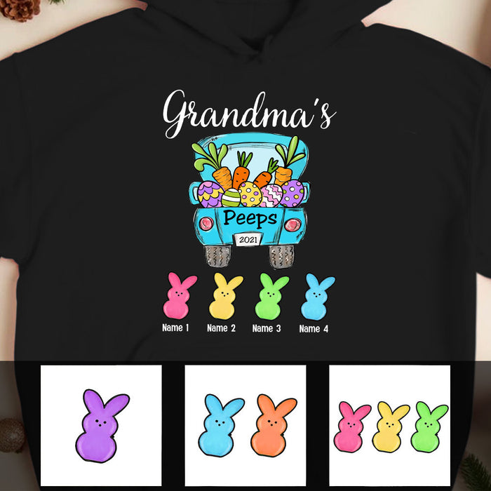 Personalized Grandma Peeps Easter Truck Hoodie FB192 67O53 1