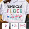 Personalized Teacher Flamingo Flock T Shirt JN271 30O34 1