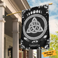 Personalized Halloween Good Witch Celtic Knot Flag JL171 67O34 thumb 1