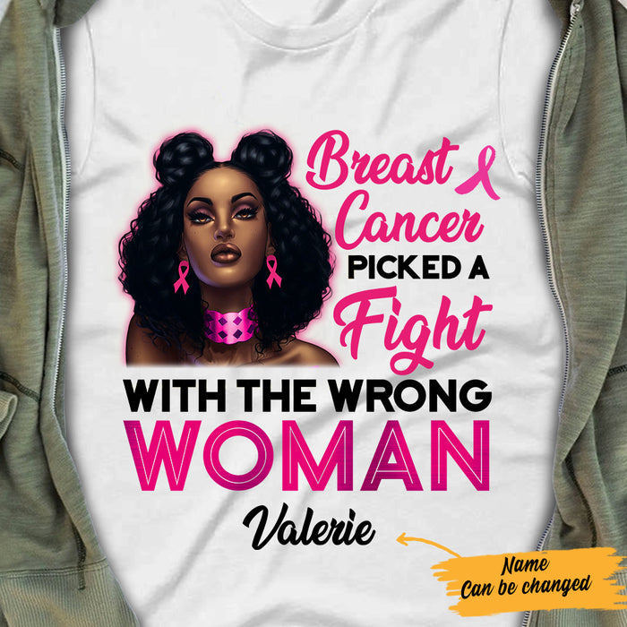 Personalized BWA Breast Cancer Picked A Fight T Shirt AG101 26O57 1