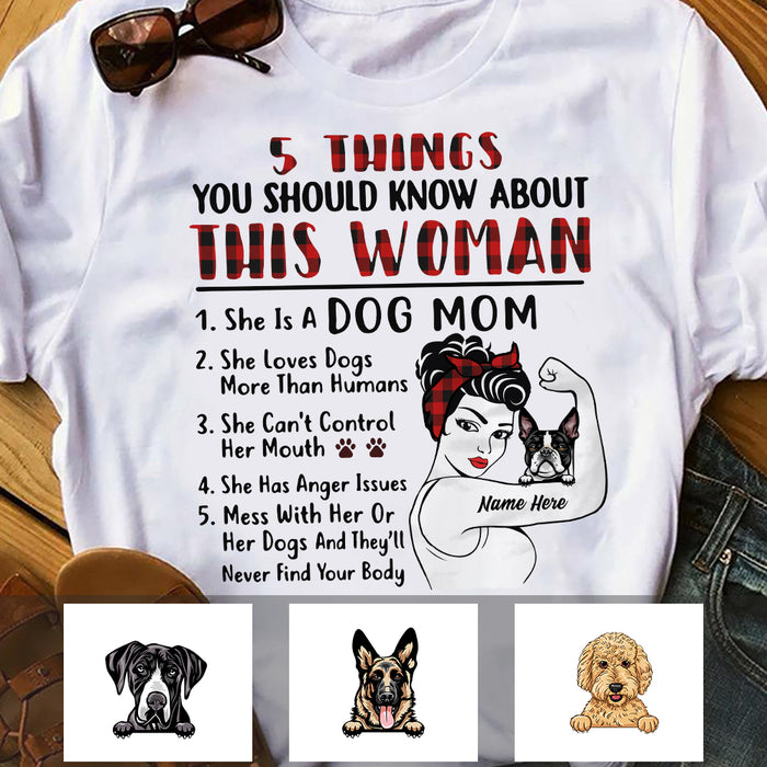 Personalized About This Dog Mom T Shirt OB171 85O34 1