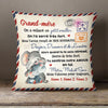 Personalized French Maman Grand-mère Elephant Mom Grandma Pillow AP141 65O58 (Insert Included) 1