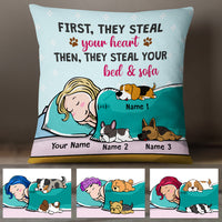 Personalized Dog Steal Your Bed Pillow JR262 29O47 (Insert Included) thumb 1