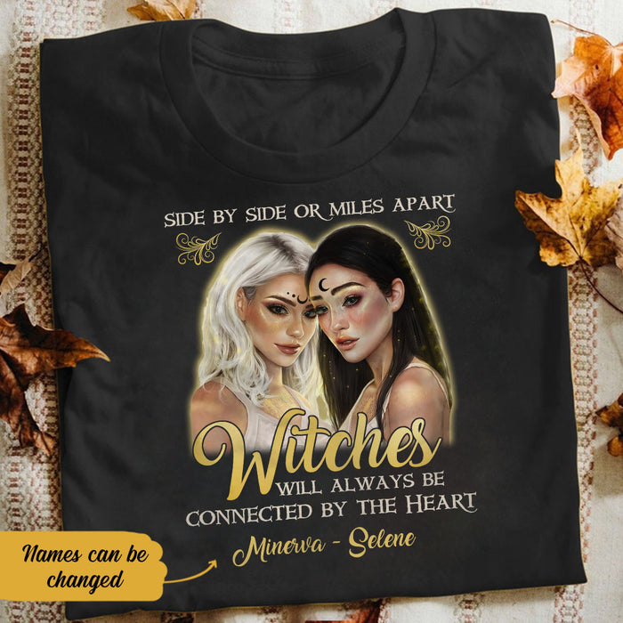 Personalized Witch Friends Connected By The Heart T Shirt AG251 26O58 1