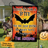 Personalized Halloween Come In For A Bite Flag JL162 65O57 thumb 1