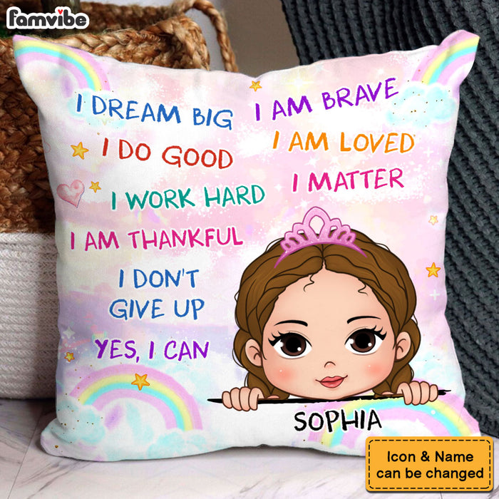Personalized Gift For Granddaughter I Dream Big Pillow 31528 1
