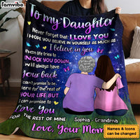 Personalized Gift For Daughter Never Forget I Love You Blanket 31297 thumb 1