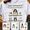 Personalized Grandma Easily Distracted By Plant Cat T Shirt MR171 65O53 1