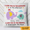 Personalized Elephant Mom And Baby Love Pillow FB248 81O47 1
