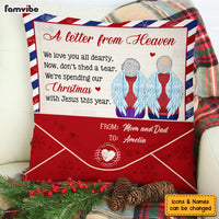 Personalized Memorial Gift A Letter From Heaven Pillow 30063 thumb 1