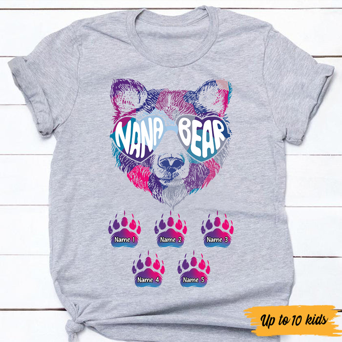 Personalized Mom Grandma Bear T Shirt MY133 30O47 1