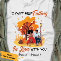 Personalized BWA Couple Falling In Love T Shirt SB82 30O47 thumb 1
