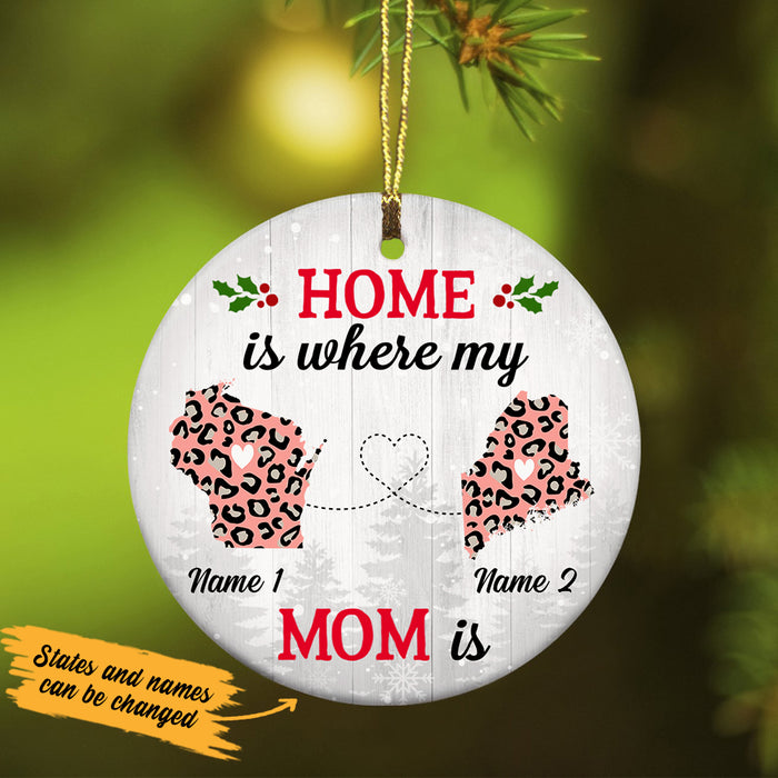 Personalized Home Is Long Distance Ornament SB2437 30O47 1