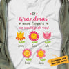 Personalized Grandma Flower White T Shirt JN182 95O47 thumb 1