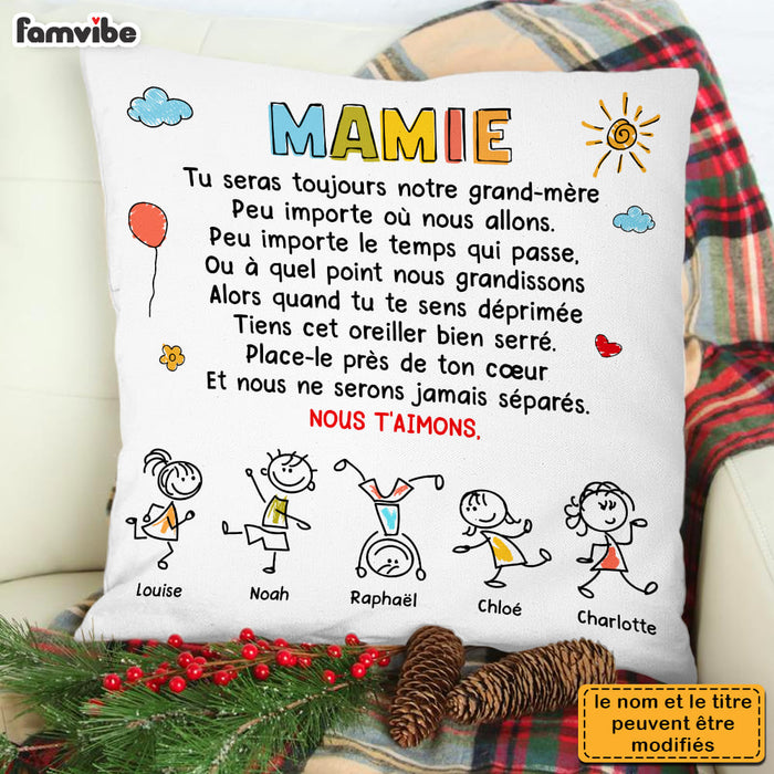 Personalized Gift For Grandma French Mamie Doodle Pillow 30169 1