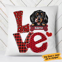 Personalized Dog Love Pillow JR222 73O58 (Insert Included) thumb 1