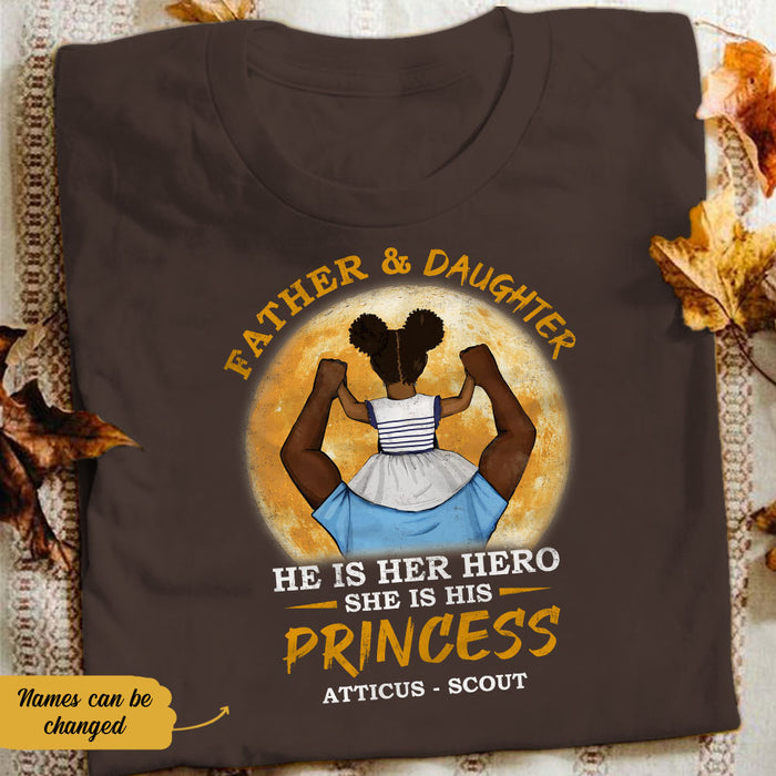 Personalized BWA Dad And Daughter Best Friend T Shirt AG122 65O58 1