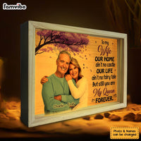 Personalized Couple Gift Our Home Ain't No Castle Picture Frame Light Box 31315 thumb 1