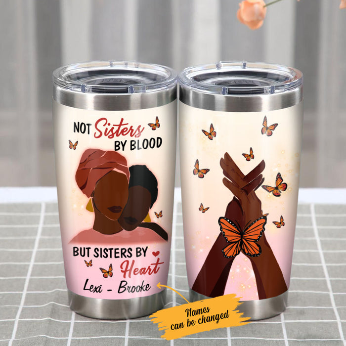 Personalized BWA Friends Sisters By Heart Steel Tumbler AG41 26O58 1