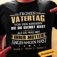 Personalized Step Dad German Stiefvater  T Shirt AP145 95O58 thumb 1