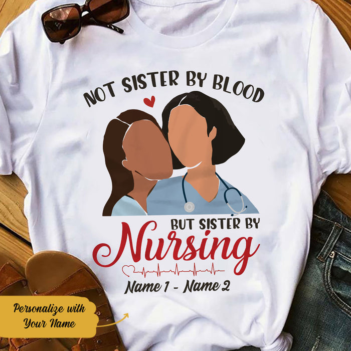 Personalized Nurse Friends Sister By Nursing T Shirt SB31 67O58 1