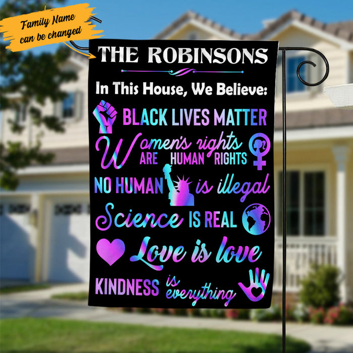 Personalized In This House Human Rights Flag AG213 81O53 1