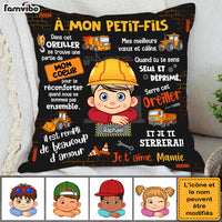 Personalized Gift For Grandson French Hug This Pillow 30735 thumb 1