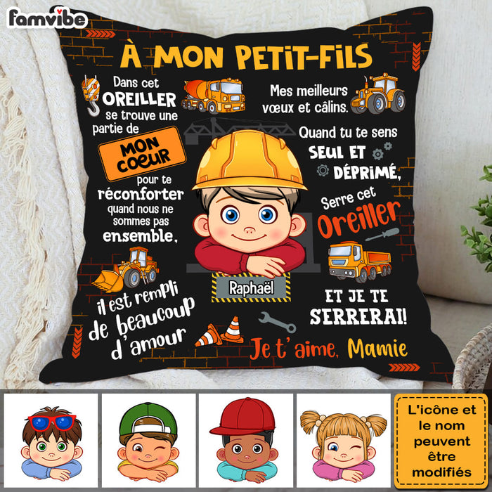 Personalized Gift For Grandson French Hug This Pillow 30735 1