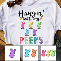 Personalized Hangin' With My Peeps Easter T Shirt FB242 67O53 thumb 1