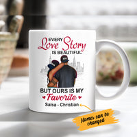 Personalized BWA Couple Love Story Mug AG111 30O53 thumb 1