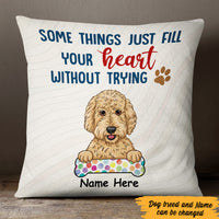 Personalized Dog Fill Your Heart  Pillow DB31 95O47 thumb 1