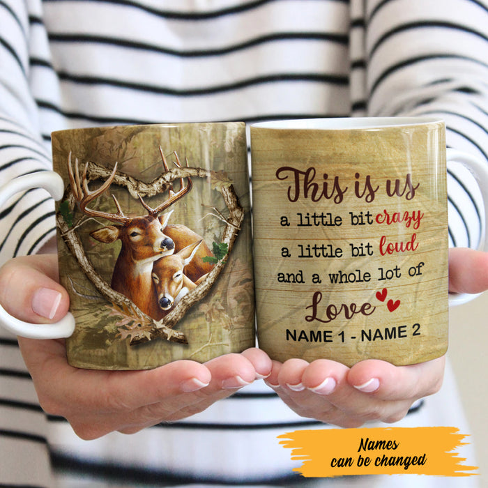 Personalized This Is Us Deer Hunting Couple Mug NB301 65O47 1