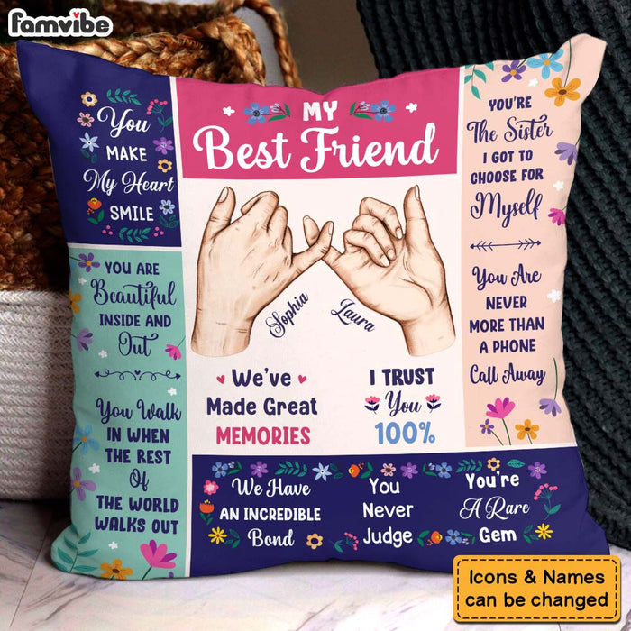 Personalized Gift For Friends My Forever Friend Pillow 31263 1