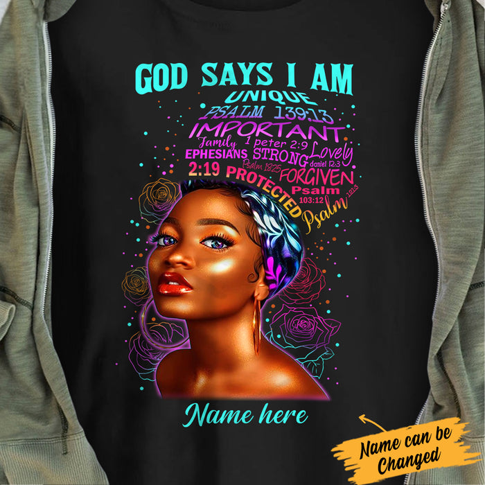 Personalized  BWA God Says T Shirt AG282 65O34 1