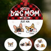 Personalized Best Dog Mom Ever Christmas  Ornament OB192 85O58 1