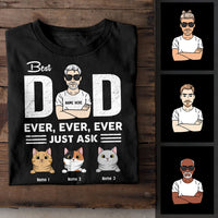 Personalized Cat Dad Grandpa T Shirt MY302 26O58 thumb 1