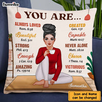 Personalized Daughter Granddaughter Self Love You Are Beautiful Loved Pillow DB291 58O47 thumb 1