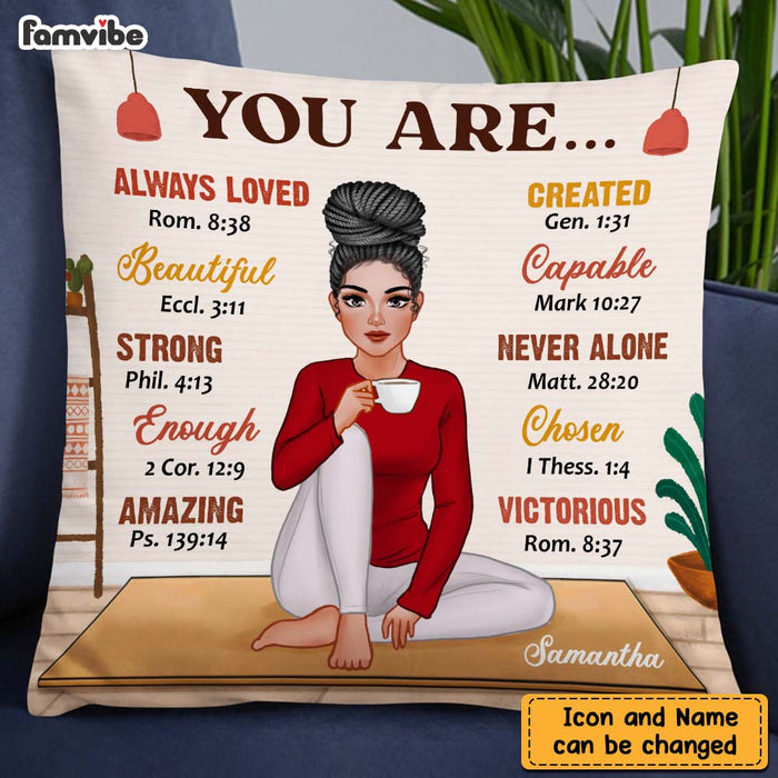 Personalized Daughter Granddaughter Self Love You Are Beautiful Loved Pillow DB291 58O47 1