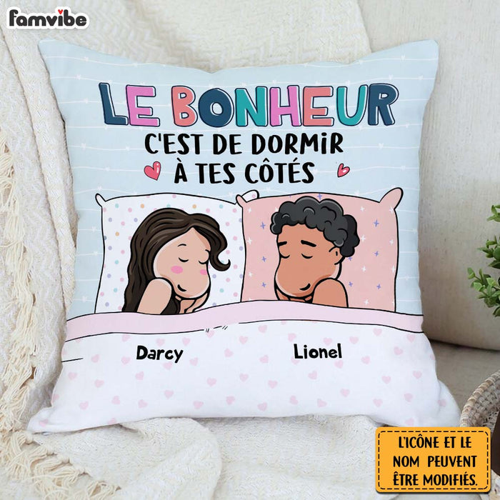 Personalized Gift For Couple French Sleeping Next To You Pillow 30812 1