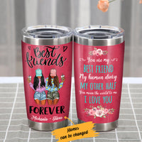 Personalized You Mean The World To Me BWA Friends Steel Tumbler AG43 28O57 thumb 1